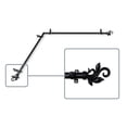 thumbnail image 2 of Central Design 4874-282-CORNER 0.8125 in. Giles Corner Window Curtain Rod with 28 to 48 in. Extension, Black, 2 of 3