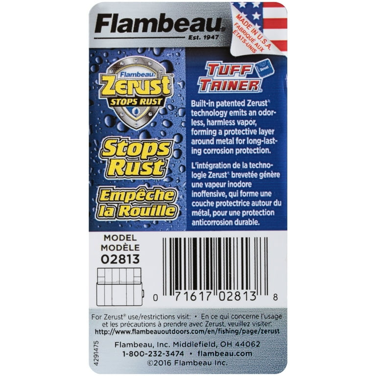 Flambeau Outdoors Zerust Mini One Tray Blue Plastic Tackle Box