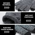 thumbnail image 3 of Guantes de invierno para hombres y mujeres, guantes cálidos para mensajes de texto con pantalla táctil con forro de punto suave térmico, puños elásticos, 3 of 5