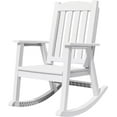 thumbnail image 1 of WLXIANG PP Material Rocking Chair Outdoor Indoor All Weather High Back Patio Rocker for Adult Heavy Duty Rocking Chair for Patio Backyard Porch Garden (Heavy Duty, White), 1 of 8
