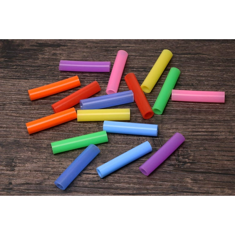 12mm Silicone Straw Tips Cover Metal Stainless Steel Straw Nozzle Suitable  For 1/2 inch Wide