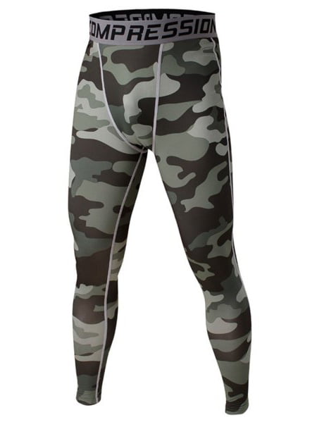 Details about   Mens Compression Baselayers Workout Training Pants Activewear Camo Print Soft 