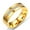 Gold Girl's, variant on 18K Gold Plated Couple Ring Men/Women Lovers CZ Titanium Steel Wedding Band 6-12