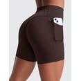 thumbnail image 2 of CRZ YOGA Secretsculpt Butterlift Athletic Shorts Pockets 5'' No Front Seam Womens High Waist Workout Booty Scrunch Butt, 2 of 5