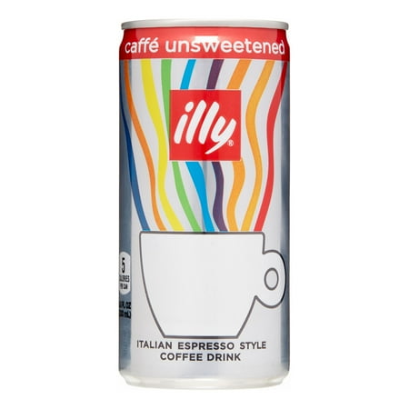 illy Coffee Drink, Caff? Unsweetened, 6.8 Fl Oz (Innerpack of 4)