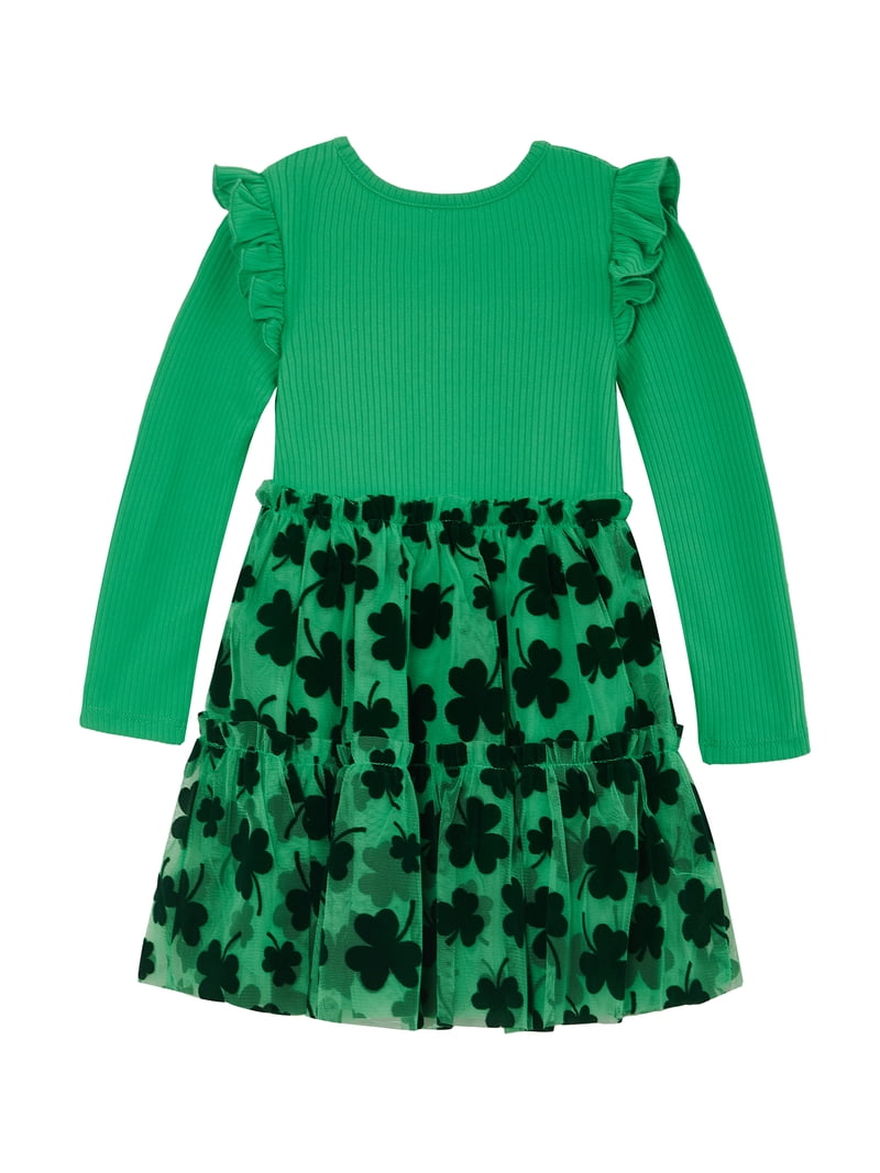 Way To Celebrate Toddler Girls St. Patrick's Day Tulle Tutu Dress, Sizes 12M-5T