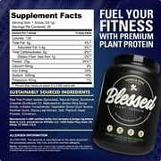 Blessed Vegan Protein Powder - Plant Based Protein Powder Meal Replacement Protein Shake, 23g of Pea Protein Powder, Dairy Free, Gluten Free, Soy Free, No Sugar Added, 30 Servings (Vanilla Chai)