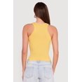 thumbnail image 4 of Women's Seamless Rib Knit Cropped Racerback Tank Top, 4 of 4