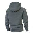 thumbnail image 4 of Rggeeun Mens Hoodies Pullover Men's Winter Pocket Casual Fashionable Drawstring Zipper Hooded Sweatshirt Solid Color Long Sleeve Hoodies Leisure, 4 of 7