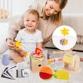 thumbnail image 4 of Kit de juego Adena Montessori de 0 a 6 meses con 9 juguetes para bebés, 4 of 9