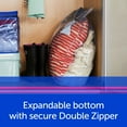 Ziploc® Big Bags, Large, Secure Double Zipper, 5 ct, Expandable Bottom