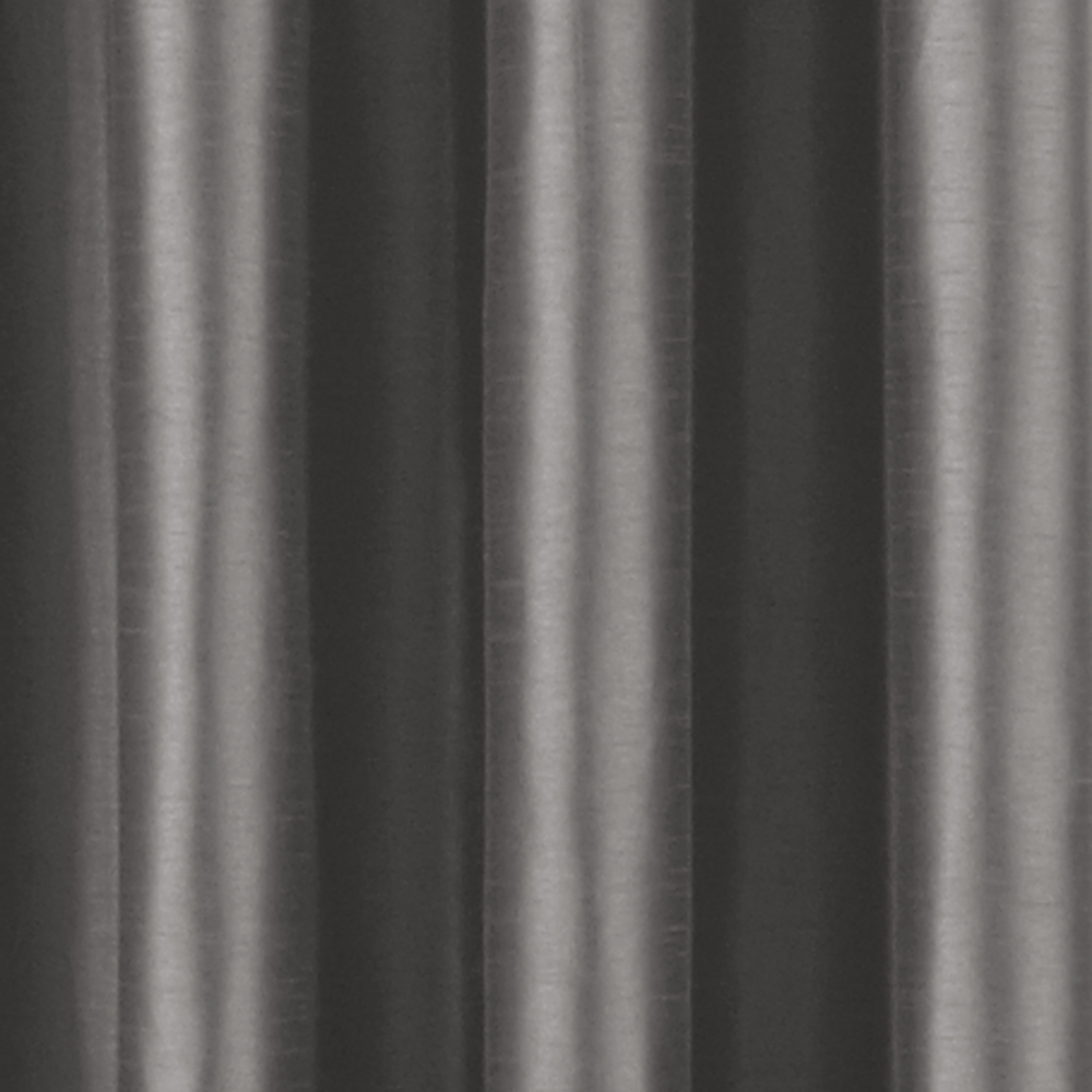 Curtainworks Malta Curtain, Polyester Room Darkening Faux Silk Grommet Single Panel, Pewter, 50" x 132", Adult