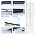 thumbnail image 3 of Metal Wire Binding Rings, Strong and Stylish Design, for Presentation, Reports, Projects, 100 Sheets Capacity, Nylon Coated Iron, 12.7mm, 34 Loops, A4, 3 of 7