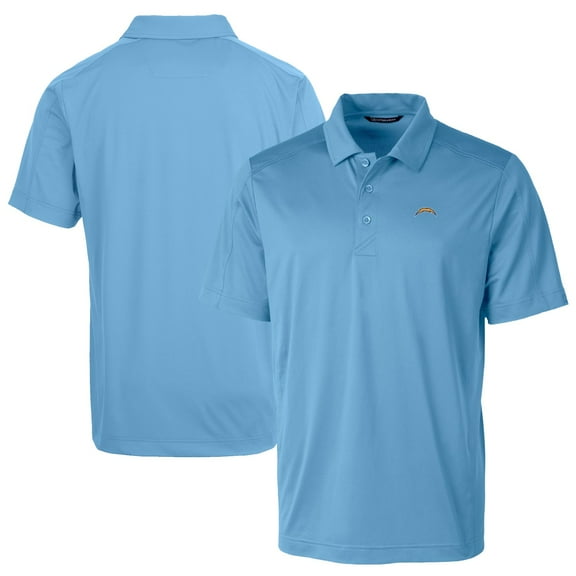 Men's Cutter & Buck Powder Blue Los Angeles Chargers Prospect Textured Stretch Polo