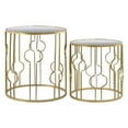 thumbnail image 2 of Urban Trends Collection: Metal Table, Coated Finish, Gold, 2 of 2