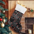 thumbnail image 5 of Coolnut Christmas Stocking Personalized Cat Large Candy Stocking Hanging Gift Xmas Stockings Decoration 2PCS for Family Holiday Party Ornaments Decor Fireplace, 5 of 7