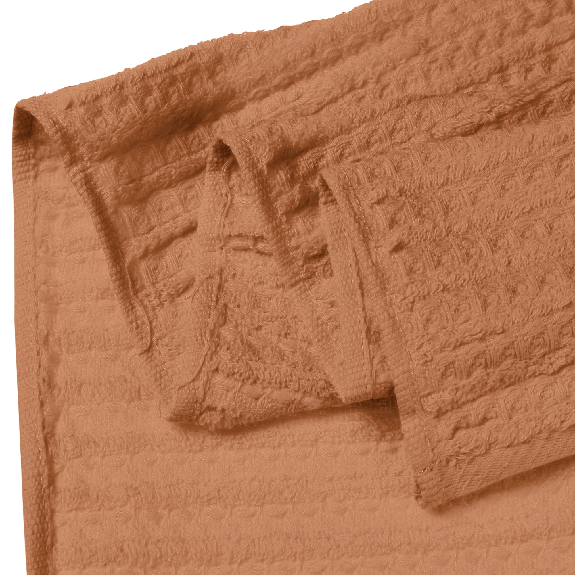 Unique Bargains Hand Towels 14" x 28" Soft Absorbent Towel Sets for Bathroom Hotel Kitchen Brown 2pk