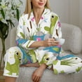 thumbnail image 6 of Sigee Cartoon Frogs for Women’s Pajama Sets Long-Sleeved Pjs Sets for Women 2 piece Sleepwear-Large, 6 of 7