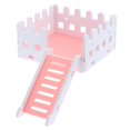 thumbnail image 1 of Casa de Hamster de Madera Zulema Decorativa de Living Hut Hideout House rosado, 1 of 8