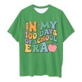thumbnail image 4 of Baby Girl Tops Graphic Print Short Sleeve T Shirt Top Round Neck Cute Preppy Shirt T-Shirts Toddler To Big Kid Sizes 6-7 Years, 4 of 4