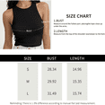 thumbnail image 7 of Women's Slim Fit Ribbed Tank Top - Soft Polyester Fabric, Stylish and Comfortable Basic for All Seasons Black M, 7 of 7