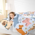 thumbnail image 3 of Homewish Cartoon Dog Twin Comforter Sets,Funny Animal Bedding Set,Blue,Polkadot Reversible,2pcs,1 Comforter and 1 Pillowcase, 3 of 7