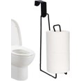 thumbnail image 2 of Paper Towel Holder Wall Mounted, NoDrill Iron Tissue Rack, SpaceSaving Dispenser, Black Finish, Restroom Kitchen RV, 2 of 3