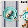 thumbnail image 3 of Heat Insulation Placemat, Table Pad, Set Of 6 Washable Home Kitchen Table For Kitchen Dining Blue, 3 of 8