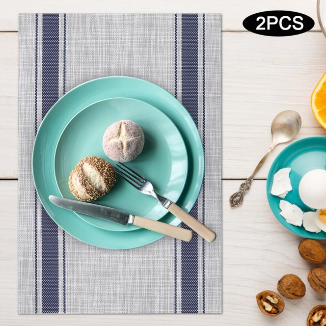 Mantel individual con aislamiento térmico, almohadilla de mesa fácil de limpiar, mesa de PVC para comedor de cocina LHCER Descripción de la referencia