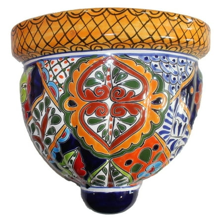 Talavera Medium Wall Planter - 8.50" x 8"