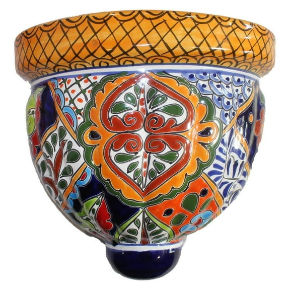Talavera Medium Wall Planter - 8.50" x 8"