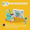 thumbnail image 4 of Carrito de Supermercado Infantil de Juguete con Accesorios, Carro de Compras para Niños Azul, 4 of 10