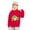 Red, variant on Tranfacy Toddler Kids Boys Girls Fall Winter Hooded Sweatshirts Pullover Casual Print Long Sleeve Round‑Neck Daily Outfit Tops for 2‑7 Years Old