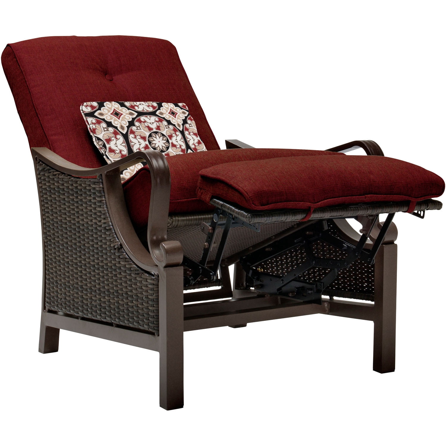 Carolina Factory Direct Cape May Outdoor Luxury Recliner in Crimson Red