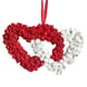 thumbnail image 3 of Corona de San Valentín, decoraciones de San Valentín, forma de doble corazón, decoración de pared, regalos de San Valentín para colgar en el, 3 of 10
