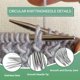 thumbnail image 5 of Agujas de tejer circulares FOTN de acero inoxidable 100 cm, 5 of 7