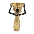 thumbnail image 3 of Portavelas con figura de africana, estatua artística para comedor, soporte para velas versátil, adorno para centro de mesa de aniversario o para Oro, 3 of 8