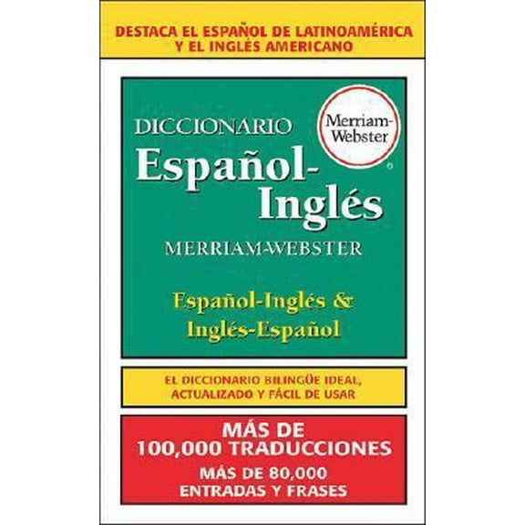 Pre-Owned Diccionario Espanol-Ingles Merriam-Webster = Merriam-Webster Spanish-English Dictionary (Mass Market Paperback) 0877799202 9780877799207