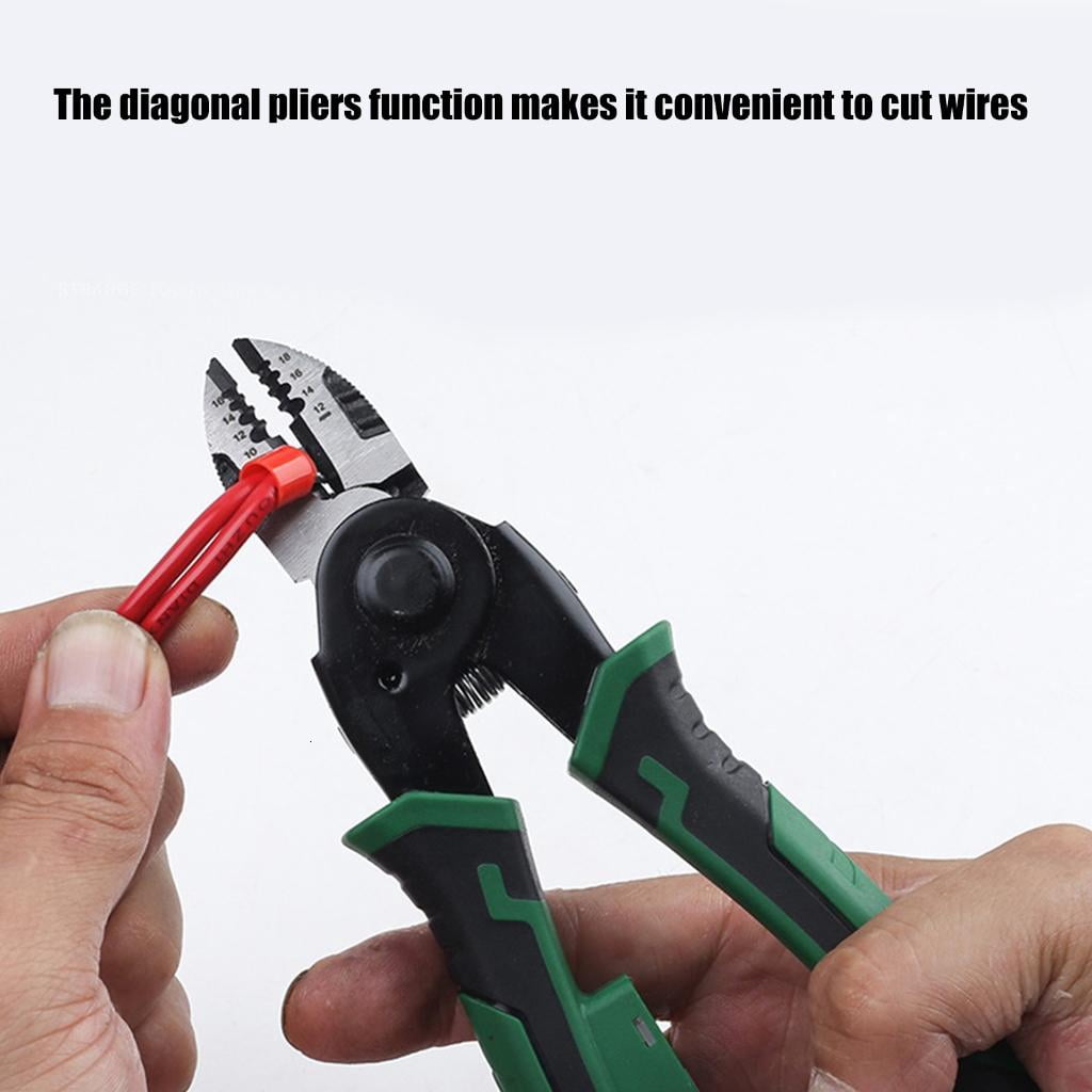 CEORPER Professional Interchangeable Head Wire Stripper Built In Voltage Detection Function