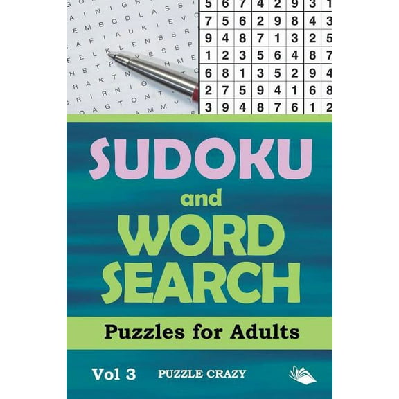Sudoku and Word Search Puzzles for Adults Vol 3 (Paperback)