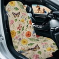 thumbnail image 3 of Xixirimido Car Towel Seat Covers Multifunctional Towel for Gym Outdoor Sport, Picnic, Beach, Pet Travel, Non-Slip Washable Car Seat Protector, Butterfly Dragonfly Colorful Floral, 3 of 8