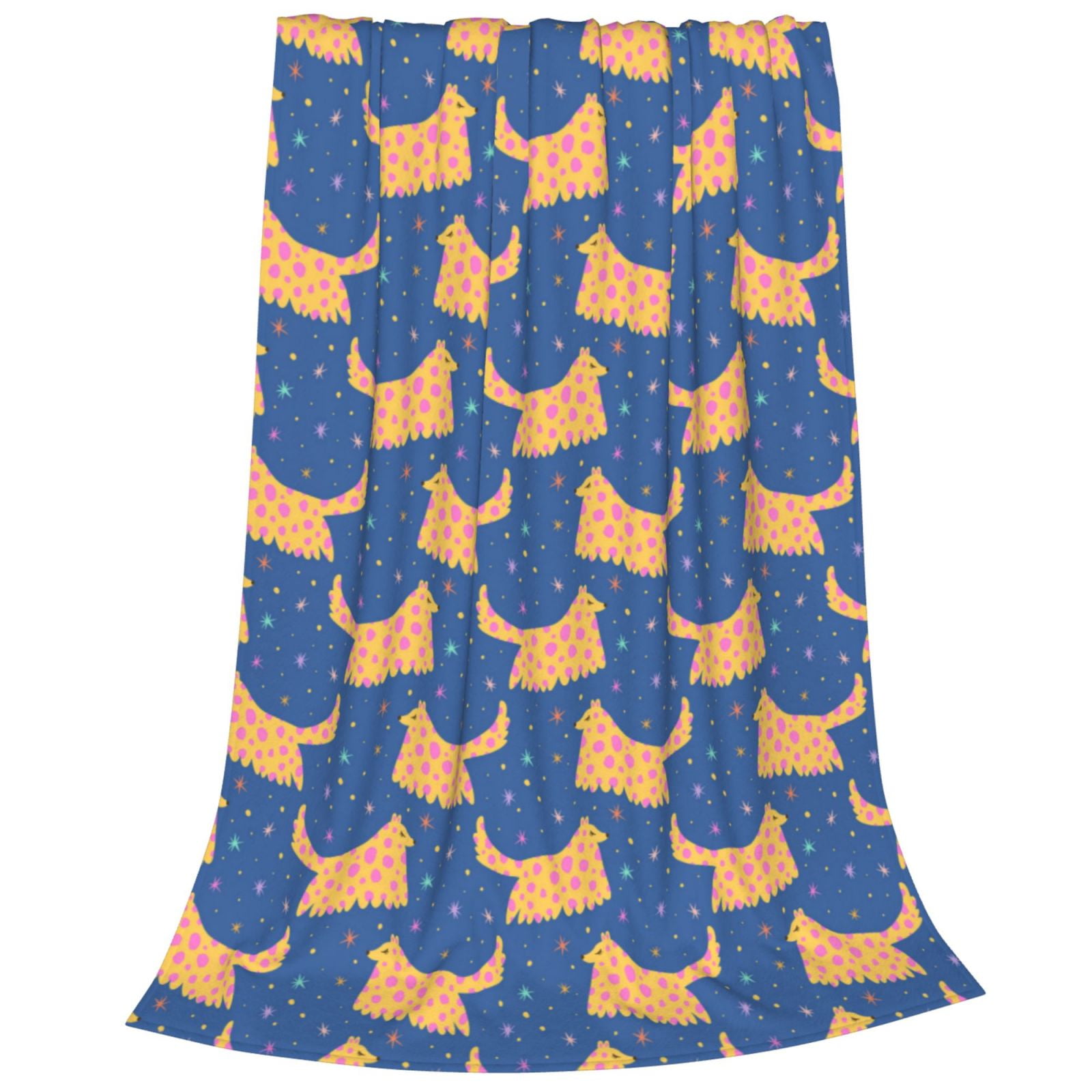 Rateoe dogs Print Fuzzy Fleece Throw Blanket Extra Large,Super Soft,Fluffy and Warm Blankets for Couch,Bed,All Season Use-