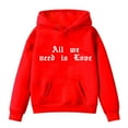 thumbnail image 4 of LUOGENLI Hoodies Girls Sweatshirt Size 5 Girls' Fashion Casual Printed Long Sleeved Hoodie Top Girls Sweatshirts Size 8-10 Sweatshirts for Girls Size 78 Red 9-10 Years, 4 of 4