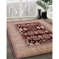 thumbnail image 3 of Ahgly Company Machine Washable Indoor Rectangle Industrial Modern Dark Salmon Pink Area Rugs, 5' x 7', 3 of 7