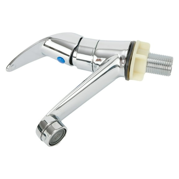 Chrome Single Handle hole Bathroom Basin Faucet Single Cold Sink Water Tap