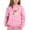 Pink, variant on Girls Hooded Sweatshirt With Bow Printed Crew Neck Long Sleeve Casual Top For Big & Little 2025 2026 Fall Winter Clothes - Beige,2-3 Years