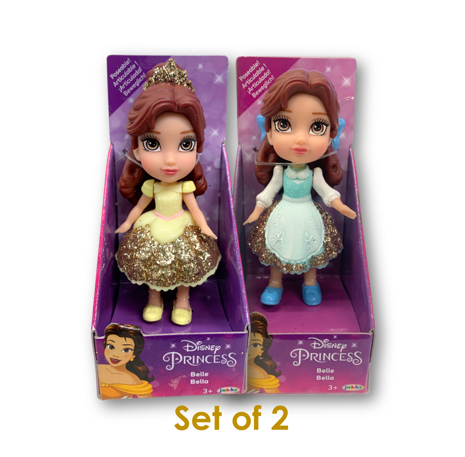 Disney princess sparkle cheap baby belle doll