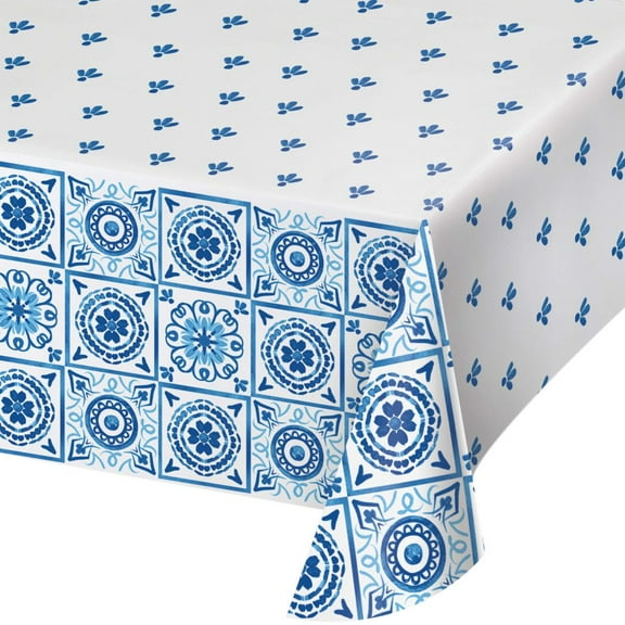 Blue Willow Paper Tablecloth