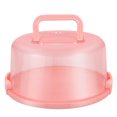 thumbnail image 1 of Cake Carrier with Handle Portable Handy Cupcake Holder Tray Pie Saver Fresh Keeping Food Cover Box, 1 of 6