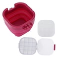 thumbnail image 1 of Foldable Bucket Red 3 In 1 Portable Collapsible Brush Washer for Watercolor Pens Oil Paint Brushes Gouache Washing, 1 of 5
